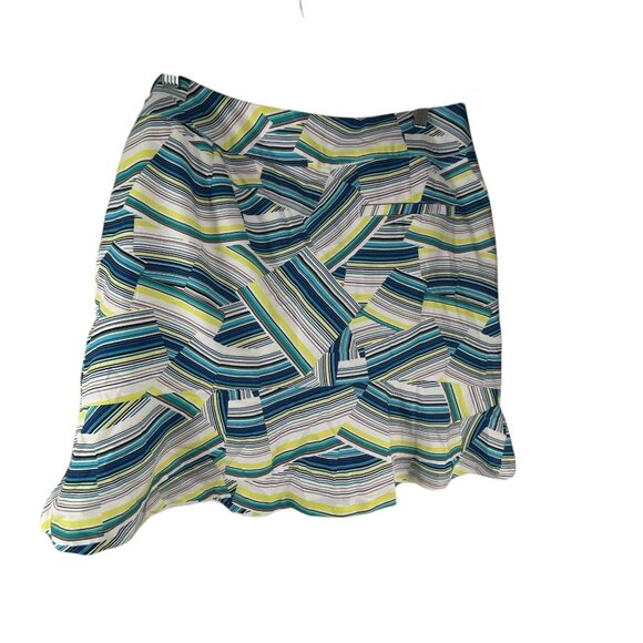 Tail White Label Women's Striped Skirt Multicolor Abstract Size14 Large Casual - Picture 4 of 9